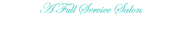 A Full Service Salon